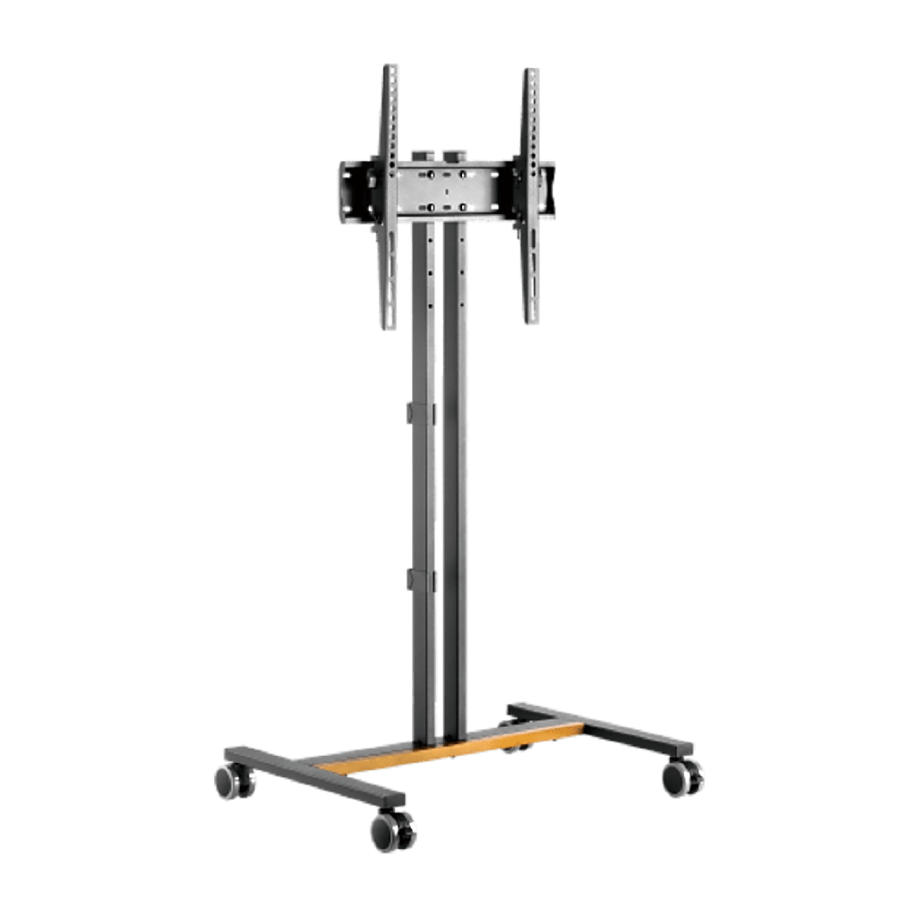 [FS47-44T-01W] Soporte Movil para Pantalla | Compatibilidad VESA 200x200 hasta  600x400 / Ruedas con Frenos / Ajuste de Altura y Angulo / Soporte para TV de hasta 55 Pulgadas / Capacidad de Peso 35 kg