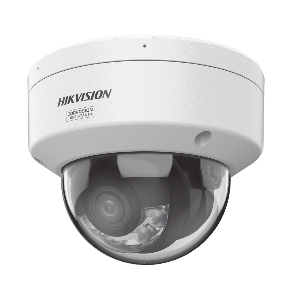 [Dual Light + ColorVu 3.0 + HikAI] Domo IP 4 Megapixel / Lente 2.8 mm / 30 mts IR + Luz Blanca / 2 Microfonos Integrados / Exterior IP67 / WDR 130 dB / ACUSENSE 3.0 / Metal / NEMA 4X / ACUSEARCH - HIKVISION DS-2CD2147G3-LIS2UY