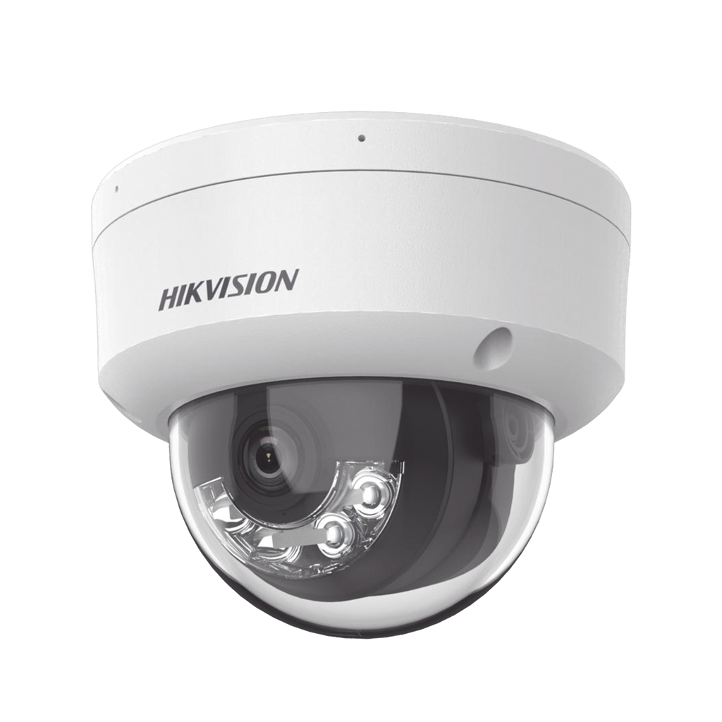 [Dual Light + 2 Micrófonos Integrados] Domo IP 8 Megapixel (4K) / Lente 2.8 mm / 30 mts Luz Blanca + 30 mts IR / ACUSENSE / Exterior IP67 / IK10 / WDR 120 dB / PoE / ONVIF / Micro SD / Metal / ACUSEARCH - HIKVISION DS-2CD2183G2-LIS2U