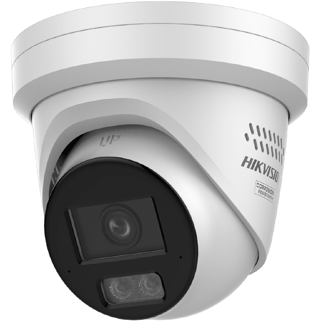 [Dual Light + 2 Microfonos Integrados] Turret IP 8 Megapixel (4K) / Lente 2.8 mm / 30 mts Luz Blanca + 30 mts IR / ACUSENSE / Exterior IP67 / WDR 120 dB / PoE / ONVIF / Micro SD / Metal / ACUSEARCH