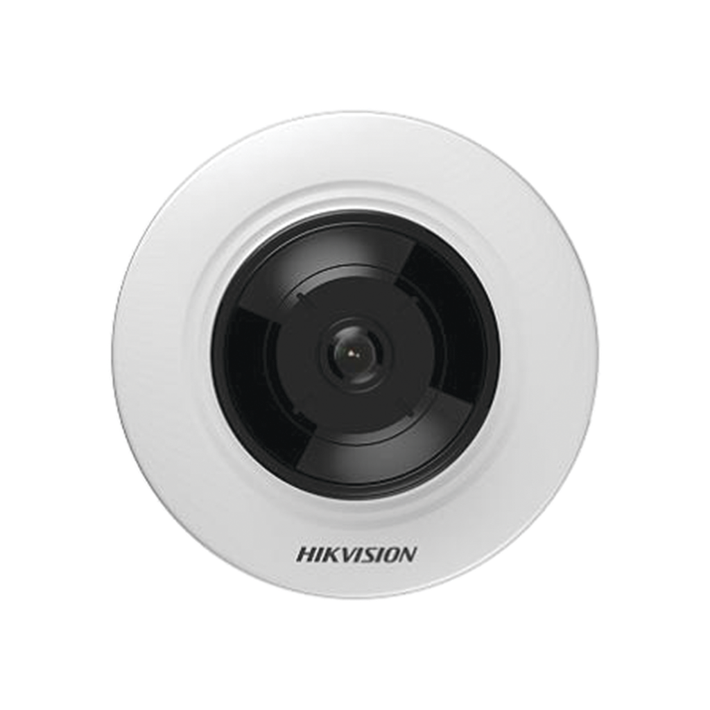 [DS-2CD2955G0-ISU] Mini Fisheye IP 5 Megapixel / Panorámica 180° - 360° / Microfono Integrado / 8 mts IR / Uso en Interior / PoE / Múltiples Vistas por iVMS-4200 / Alarmas I/O / Micro SD - HIKVISION DS-2CD2955G0-ISU