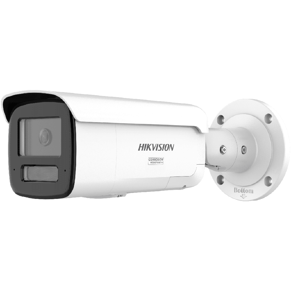 Cámara Bullet Network 12MP Acusense / Smart Hybrid Light / UHD 4608Í—2592 / Clasificación Persona-Vehículo Deep Learning / WDR 120 dB / IP67 NEMA 4X / Audio Dual-Mic / H.265+ - HIKVISION DS-2CD2T123G2-2LI2UY