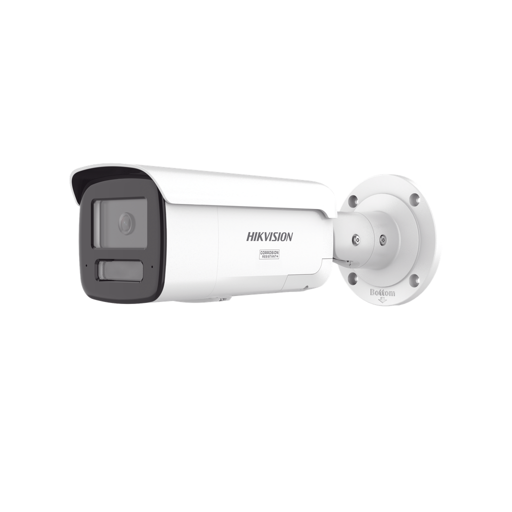 [Dual Light + ColorVu 3.0 + HikAI] Bala IP 4 Megapixel / Lente 4 mm / 60 mts IR + Luz Blanca / Exterior IP67 / Estrobo Luz Blanca / WDR 130 dB / ACUSENSE 3.0 / Metal / NEMA 4X / ACUSEARCH
