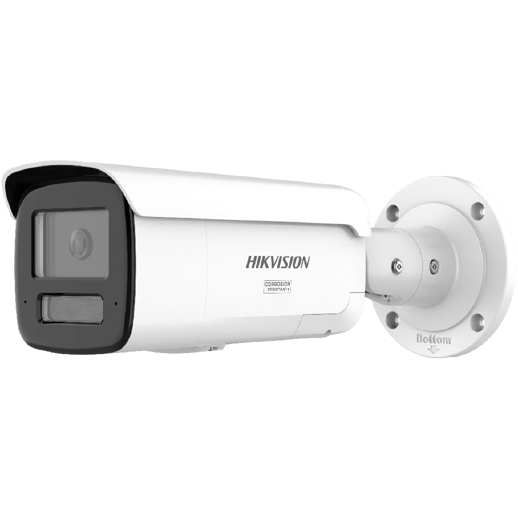 [Dual Light + ColorVu 3.0 + HikAI] Bala IP 4 Megapixel / Lente 4 mm / 60 mts IR + Luz Blanca / Exterior IP67 / Estrobo Azul y Rojo / WDR 130 dB / ACUSENSE 3.0 / Metal / NEMA 4X / ACUSEARCH