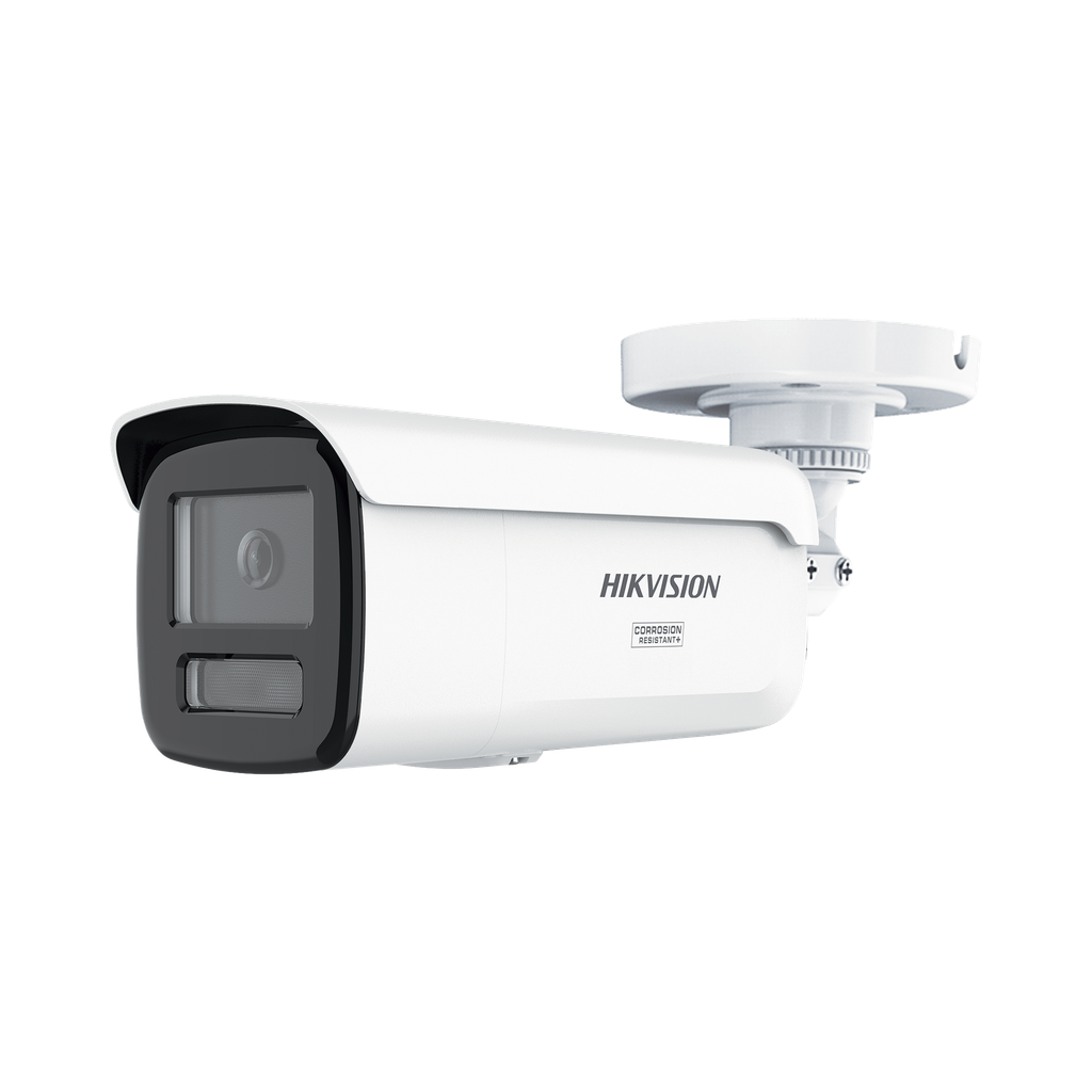[Dual Light + ColorVu 3.0 + HikAI] Bala IP 6 Megapixel / Lente 4 mm / 60 mts IR + Luz Blanca / Exterior IP67 / Estrobo Azul y Rojo / WDR 130 dB / ACUSENSE 3.0 / Metal / NEMA 4X / ACUSEARCH - HIKVISION DS-2CD2T67G3-LIS2UY-SRB
