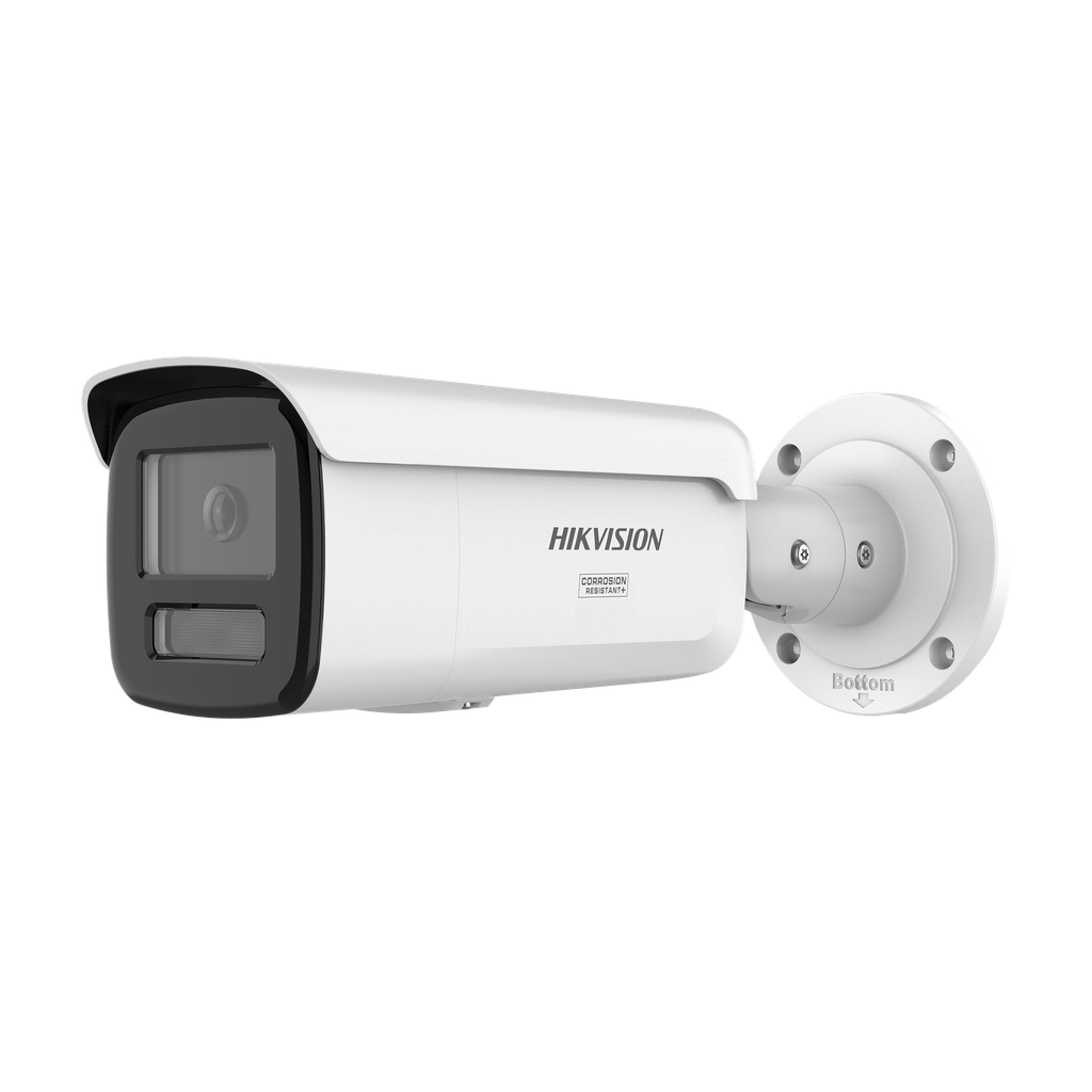 [Dual Light + ColorVu 3.0 + HikAI] Bala IP 6 Megapixel / Lente 4 mm / 60 mts IR + Luz Blanca / Exterior IP67 / WDR 130 dB / ACUSENSE 3.0 / Metal / NEMA 4X / ACUSEARCH