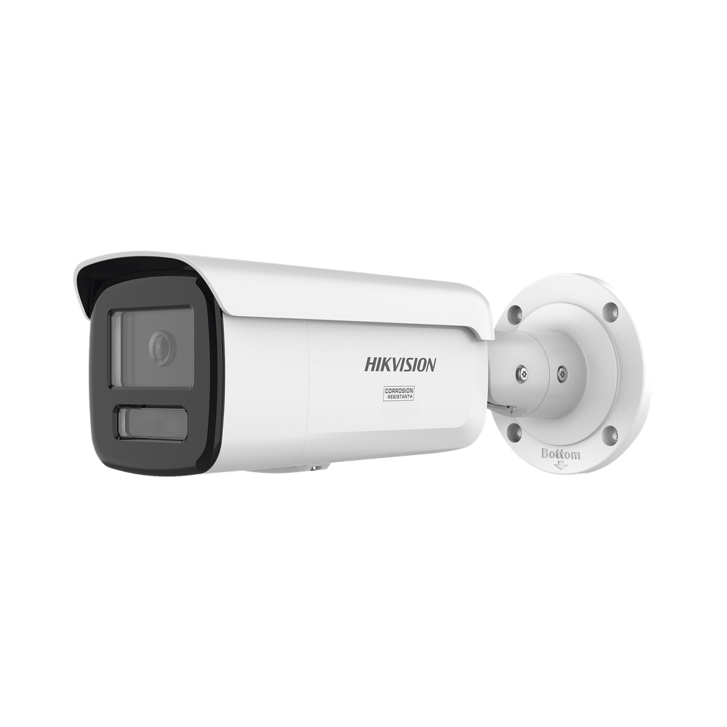 [Dual Light + ColorVu 3.0 + HikAI] Bala IP 8 Megapixel / Lente 4 mm / 60 mts IR + Luz Blanca / Exterior IP67 / Estrobo Luz Blanca / WDR 130 dB / ACUSENSE 3.0 / Metal / NEMA 4X / ACUSEARCH