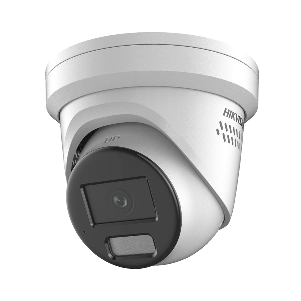 [ PROTECCION ACTIVA ] Turret IP 4 Megapixel / Lente 2.8 mm / 40 mts IR / Exterior IP67 / Microfono y Bocina Integrado (Audio de Dos Vias) / DARKFIGHTER / PoE / Luz Estroboscopica / ONVIF / Micro SD / 4 Analiticos
