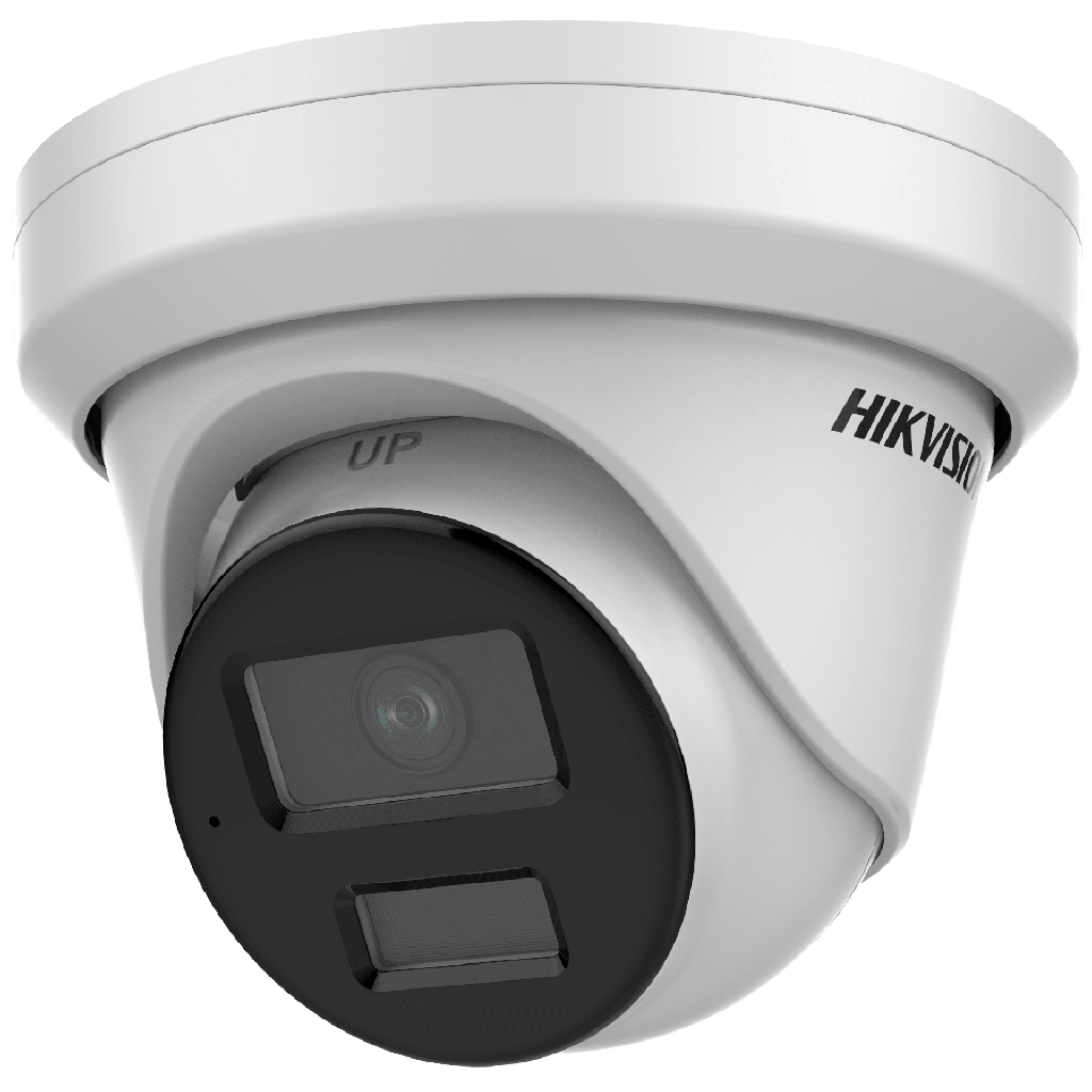 Turret IP 4 Megapixel / Lente 4 mm / Dual Light (40 mts IR + 40 mts Luz Blanca / DARKFIGHTER S / Microfono Integrado /  Exterior IP67 / WDR 130 dB /  4 Analiticos: AcuSense, Deteccion Facial, Conteo de Personas por Cruce y Zona