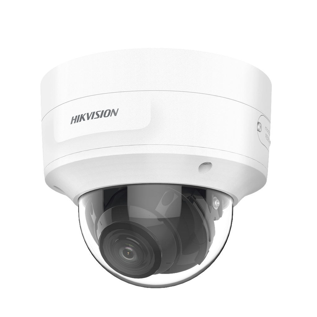 Domo IP 4 Megapixel / Lente Mot. 2.7 a 13.5 mm / 40 mts IR EXIR / Exterior IP66 / IK10 / DARKFIGHTER / Audio y Alarma I/O / PoE+ / ONVIF / Micro SD / 4 Analíticos: AcuSense, Deteccion Facial, Conteo de Personas por Cruce y Zona - HIKVISION DS-2CD3746G2-IZS(H)