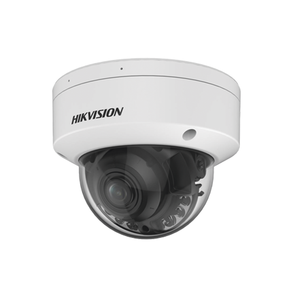 Domo IP 4 Megapixel / Lente Mot. 2.7 - 13.5 mm / Dual Light (40 mts IR + 40 mts Luz Blanca) / SSD Integrado 256 GB / 2 Micrófonos Integrados / Alarmas I/O / IP67 / IK10 / WDR 130 dB / PoE + / AcuSense / DarkFighter S / - HIKVISION DS-2CD3746G2HT-LIZSU(256G)
