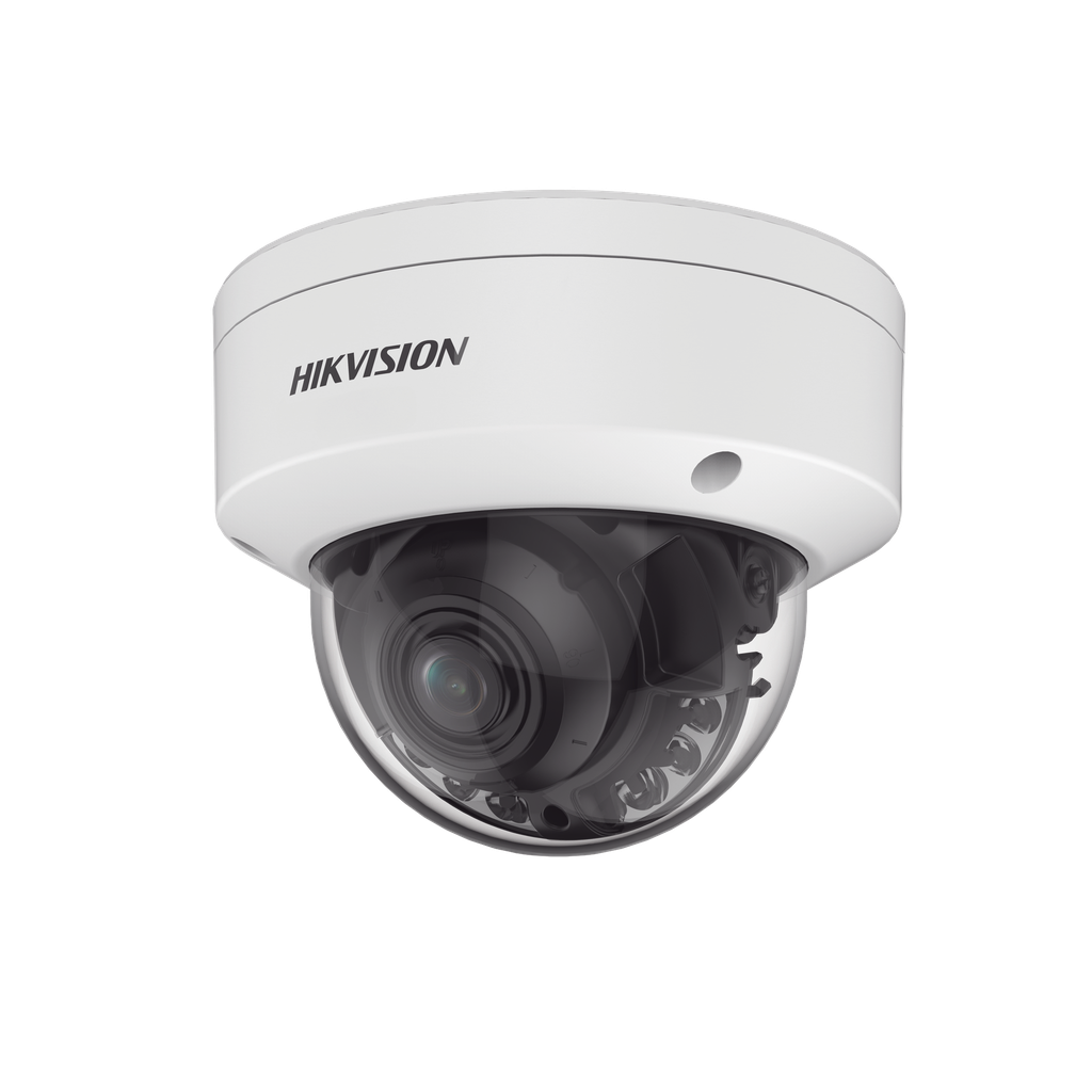 Domo IP 4 Megapixel / ColorVu / Lente 2.7 - 13.5 mm / Luz Blanca 40 mts / WDR 130 dB / Exterior IP67 / IK10 / Captura Facial / Conteo de Personas / Videoanaliticos / AcuSense - HIKVISION DS-2CD3747G3T-LIZSU