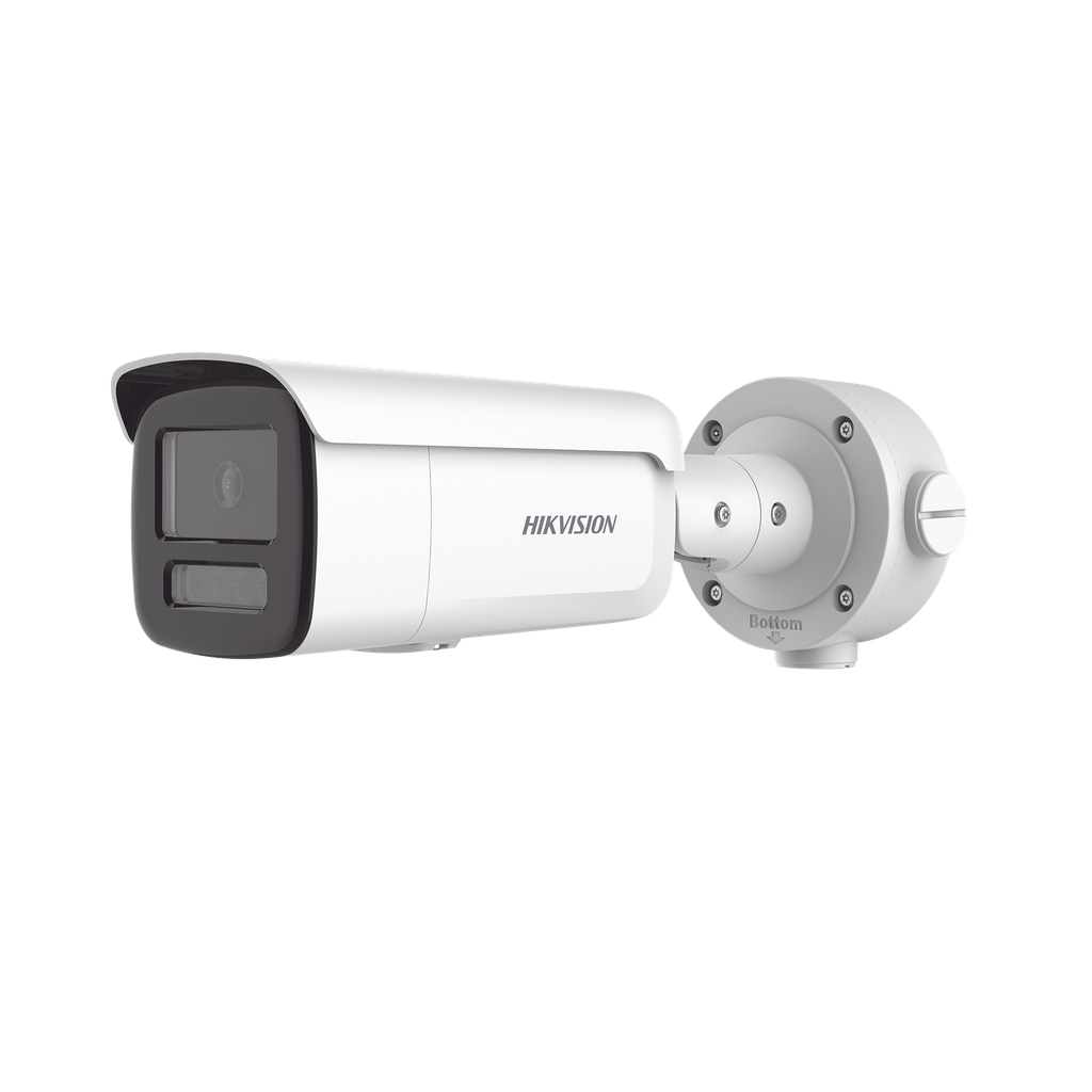 Bala IP 4 Megapixel / Lente 4 mm / Dual Light (60 mts IR + 60 mts Luz Blanca ) / Darkfighter S / Exterior IP67  / WDR 130 dB / 4 Analiticos: AcuSense, Deteccion Facial, Conteo de Personas por Cruce y Zona