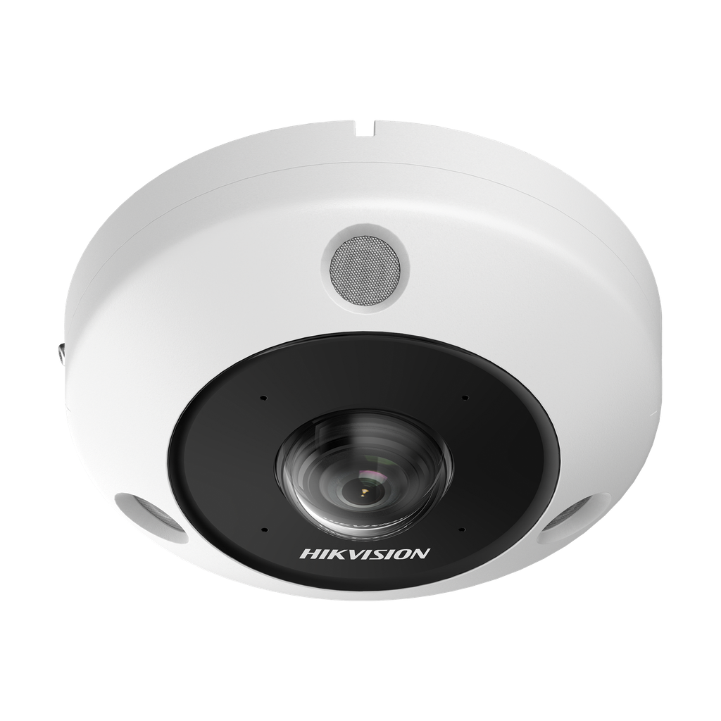 Fisheye IP 6 Megapixel / 180∞ - 360∞ / Dewarping / Heat Map / HEOP 2.0 / Conteo de Personas / IP67 / IK10 / 15 mts IR / Entrada y Salida de Audio y Alarma / Multiples Vistas / Microfono Integrado