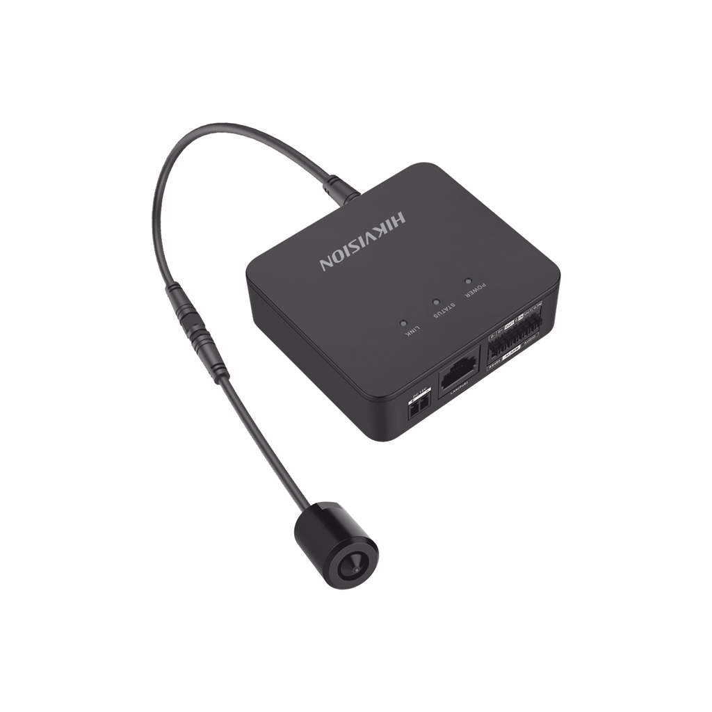 Pinhole IP 2 Megapixel / Lente 3.7 mm / 2 Mts Cable / PoE / Ideal para Cajeros Automáticos (ATM) / WDR / Micro SD / Cámara Tipo Cilindro - HIKVISION DS-2CD6425G1-10