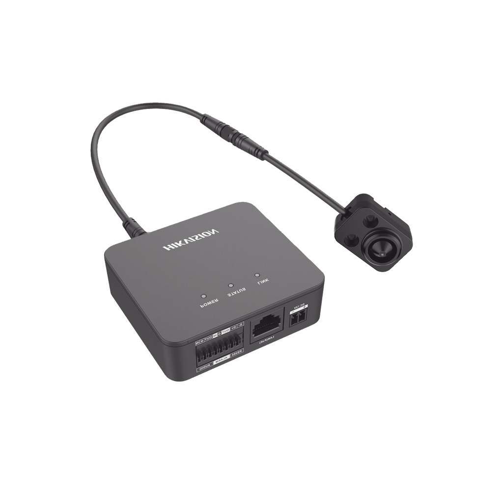 Pinhole IP 2 Megapixel / Lente 3.7 mm / 2 Mts Cable / PoE / Ideal para Cajeros Automáticos (ATM) / WDR / Micro SD / Cámara Tipo Block - HIKVISION DS-2CD6425G1-20