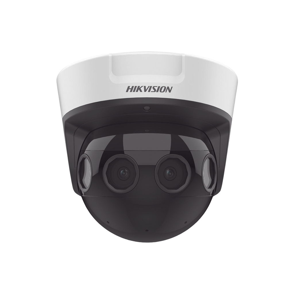 PanoVu Series / Vista Panorámica 180° / 8 Megapixel en Total / 4 Lentes 2.8 mm (2 Megapixel) / 20 mts IR EXIR / Exterior IP67 / IK10 / 12 Vcc / PoE+ / MicroSD - HIKVISION DS-2CD6924G0-IHS(D)