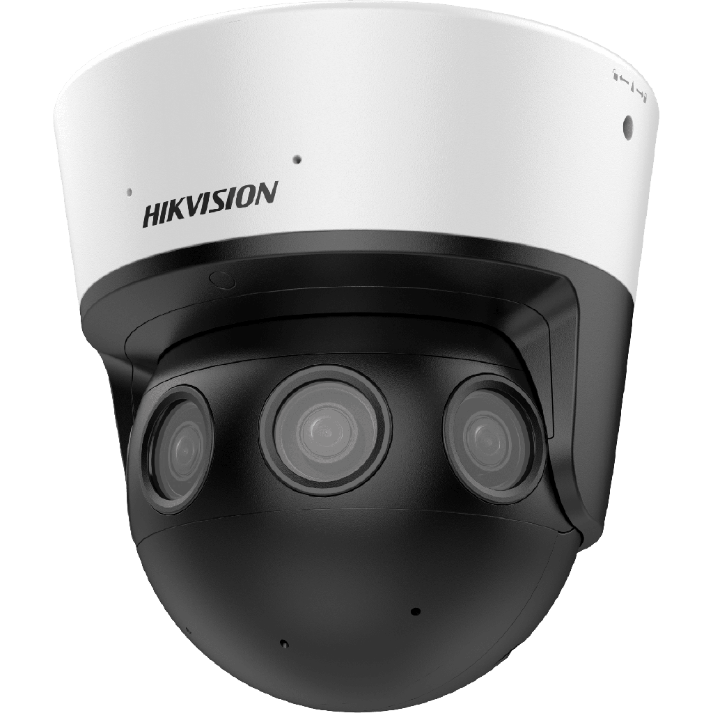 PanoVu Series / Vista Panoramica 180∞ / 32 Megapixel en Total / 4 Lentes 2.8 mm (4 Lentes 8 Megapixel) / 20 mts IR / 2 Microfonos Integrados / NEMA 4X / DARKFIGHTER / Exterior IP67 / IK10 / 12 Vcc / PoE+ / Micro SD