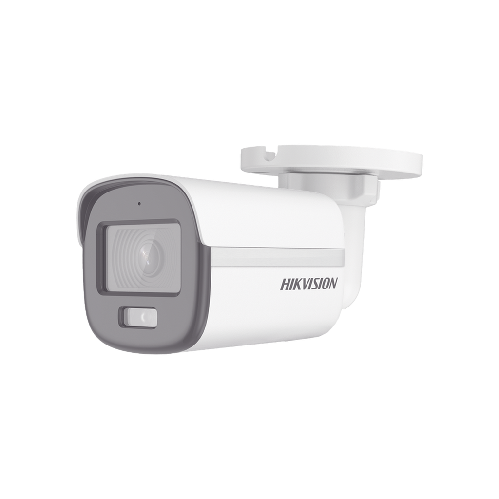 [Dual Light + ColorVu] Bala TURBOHD 2 Megapixel (1080p) / Lente 2.8 mm / 20 mts IR + 20 mts Luz Blanca / Gran Angular 105° / Exterior IP67 / Micrófono Integrado / dWDR / 4 Tecnologías - HIKVISION DS-2CE10DF0T-LFS