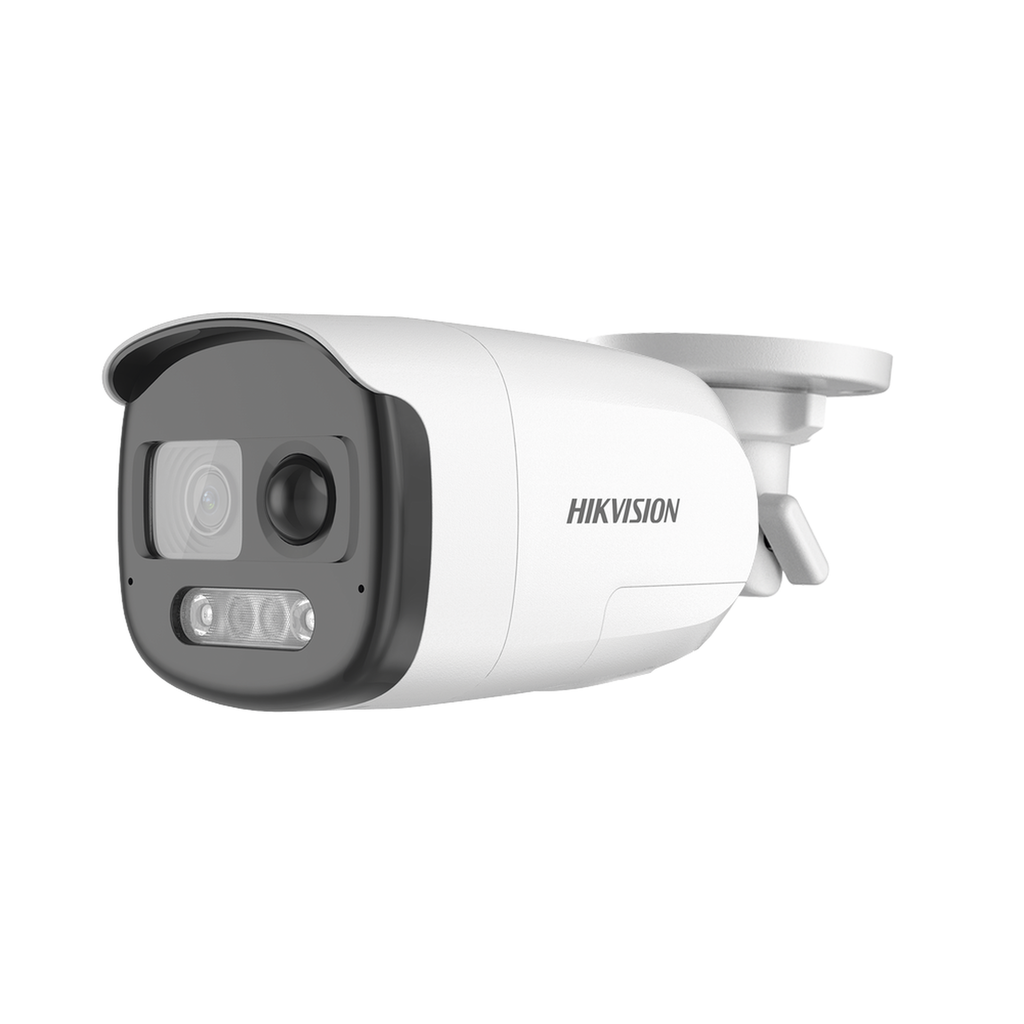 [ColorVu] Bala TURBOHD 2 Megapixel (1080p) / Imagen a Color 24/7 / Lente 2.8 mm / Luz Blanca 40 mts / Exterior IP67 / WDR 130 dB / Sensor PIR / Sirena Integrada / Salida de Audio Estrobo ROJO - AZUL / Microfono Integrado