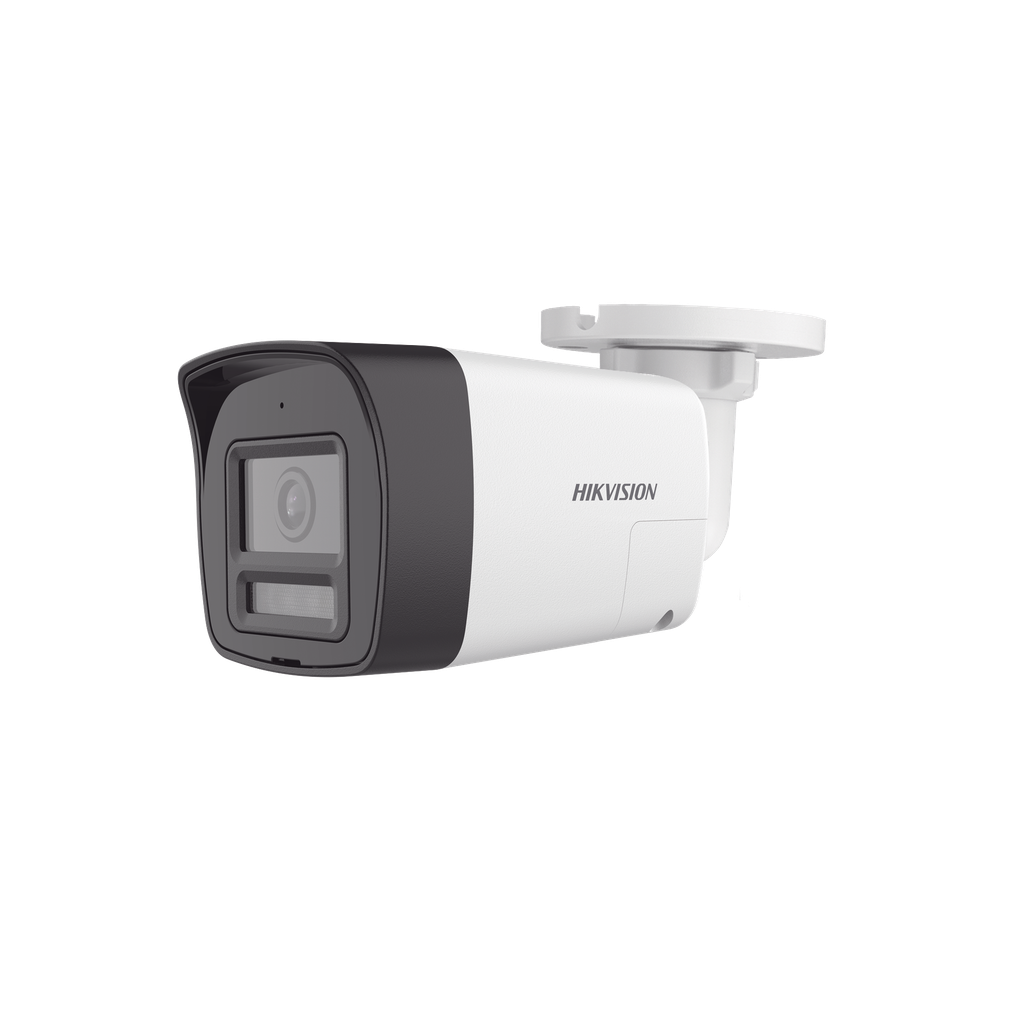 [Audio Bidireccional + Dual Light + ColorVu] Bala TURBOHD 4K (8 Megapixel) / Lente 2.8 mm / 30 mts IR EXIR + 20 mts Luz Blanca / Microfono y Bocina Integrado / Exterior IP67 / Metal / dWDR