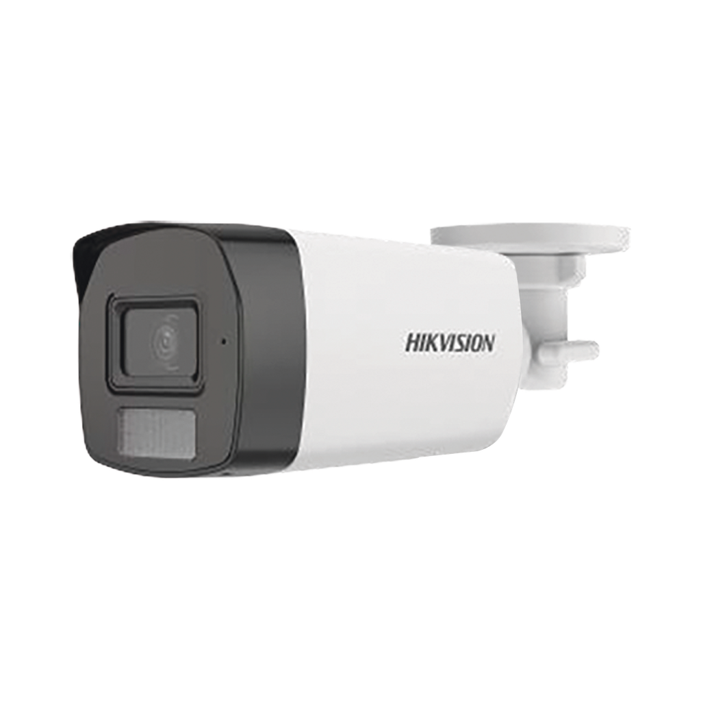 [Dual Light + ColorVu] Bala TURBOHD 3K (5 Megapixel) / Lente 2.8 mm / 40 mts IR + 40 mts Luz Blanca / Gran Angular 104.5° / Exterior IP67 / Micrófono Integrado / dWDR / 4 Tecnologías - HIKVISION DS-2CE17K0T-LFS