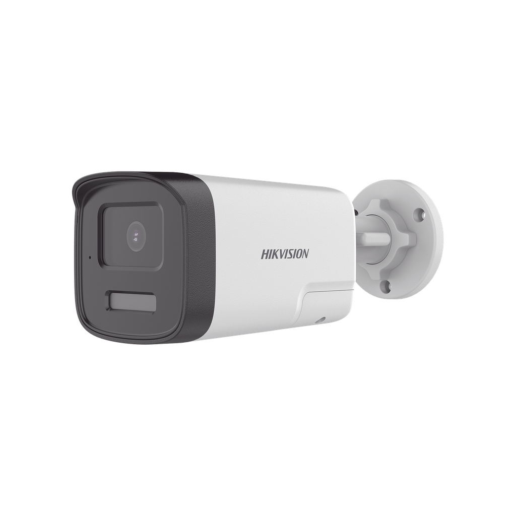 [Audio Bidireccional + Dual Light + ColorVu] Bala TURBOHD 3K (5 Megapixel) / Lente 3.6 mm / 40 mts IR EXIR + 40 mts Luz Blanca / Micrófono y Bocina Integrado / Exterior IP67 / dWDR - HIKVISION DS-2CE17K0T-LTS