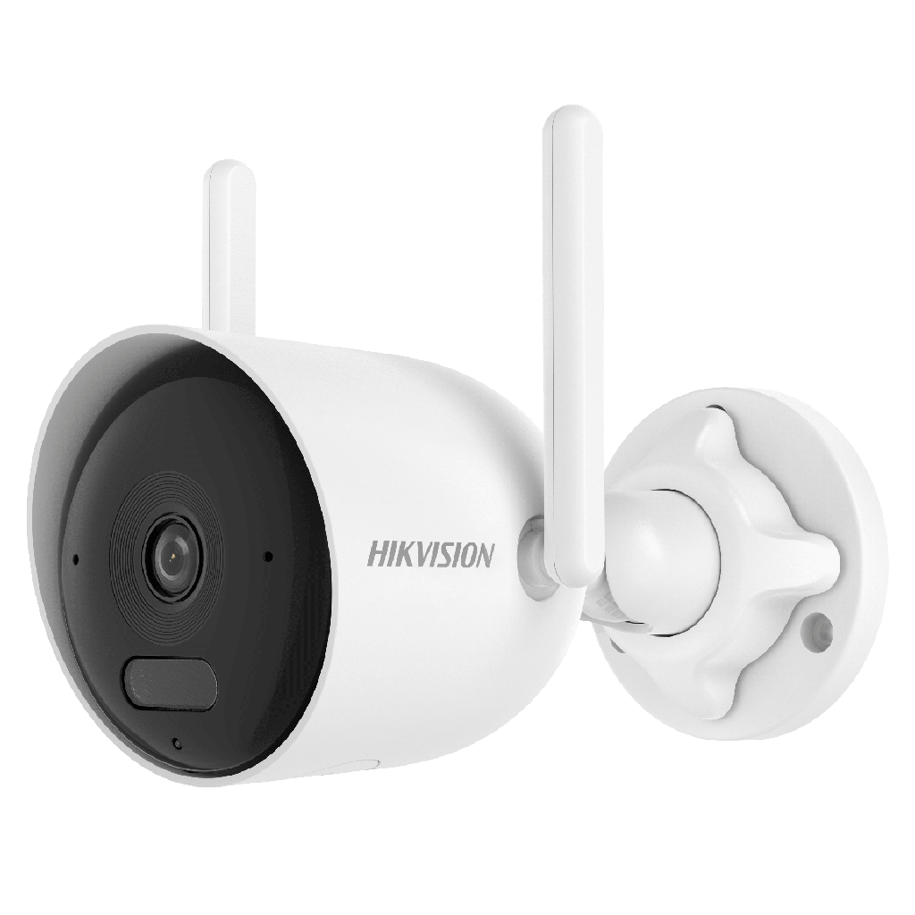 Bala IP 2 Megapixel / Lente 2.8 mm / Dual Light (30 mts IR + 30 mts Luz Blanca) / Wi-Fi / ACUSENSE / Audio Bidireccional (Micrófono y Bocina) / IP66 / dWDR - HIKVISION DS-2CFW02