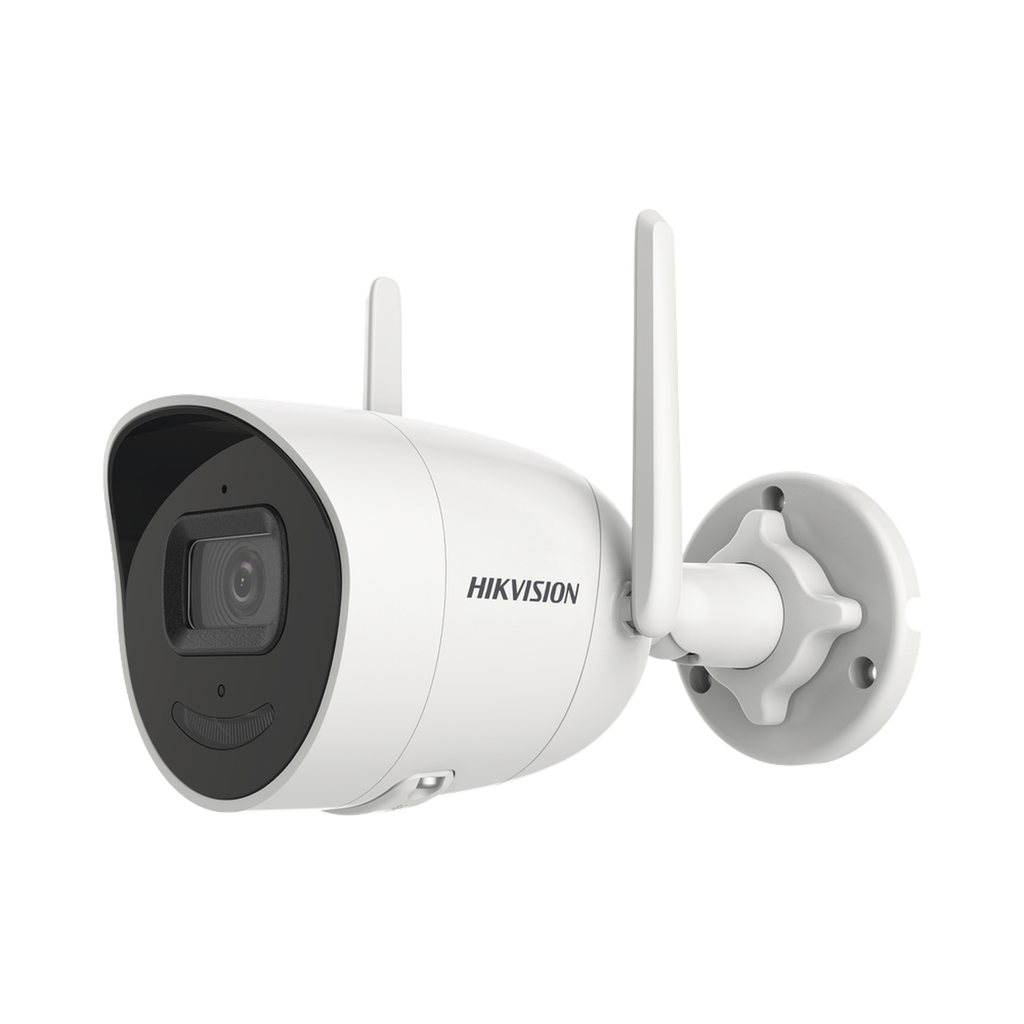 Bala IP 4 Megapixel / Lente 2.8 mm / 30 mts IR / Exterior IP66 / Wi-Fi / ACUSENSE Lite / WDR 80 dB / H.265+ / Micrófono y Audio Bidireccional (Micrófono y Bocina) / Micro SD / Se Conecta Directo a la App de Hik-Connect - HIKVISION DS-2CV2041G2-IDW(W)