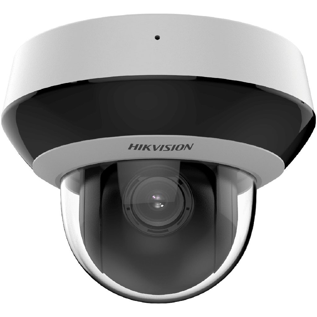 Mini Domo PTZ IP 4 Megapixel / 4X Zoom / Micrófono y Bocina Integrada / ACUSENSE / H.265+ / 20 mts IR EXIR / WDR / PoE / IK10 / IP66 / DarkFighter / / Micro SD - HIKVISION DS-2DE2A404IWG1-E