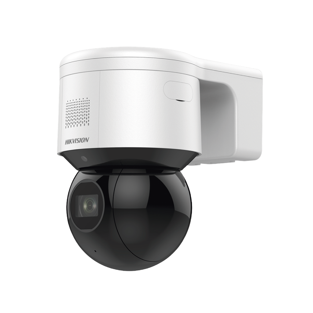 Domo PTZ IP 4 Megapixel / 4X Zoom Í“ptico / 50 mts IR EXIR / ACUSENSE / Luz Estroboscópica / Sirena Integrada / WDR 120 dB / PoE+ / IP66 / Ultra Baja Iluminación / Micrófono y Bocina Interconstruido / Micro SD - HIKVISION DS-2DE3A404IWG-E