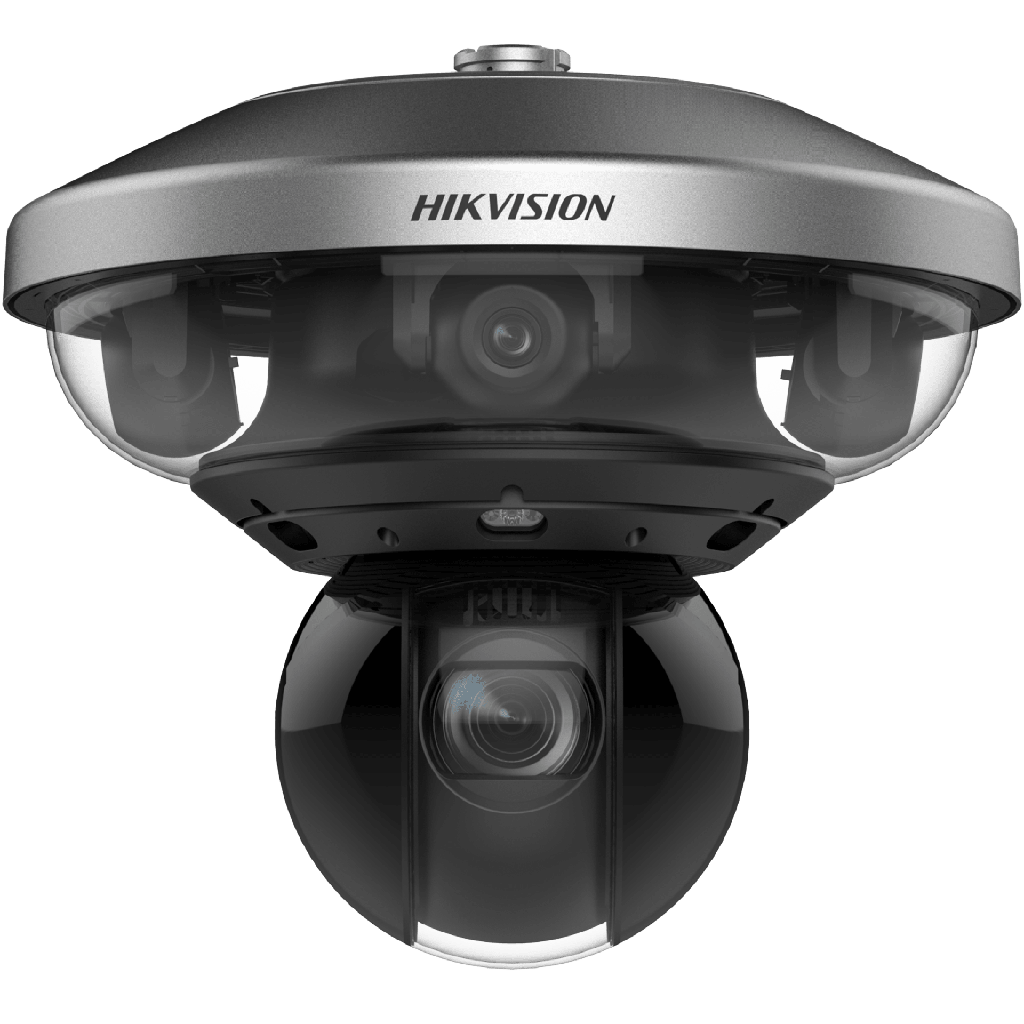 PanoVu Series / 1 PTZ 40X Zoom (4 Megapixel) + 8 Lentes 2.8 mm (360∞ / 32 Megapixel) / Posicionamiento 3D / Autoseguimiento 3.0 / Deep Learning / IP67 / IK10 / WDR 120 dB / Micro SD