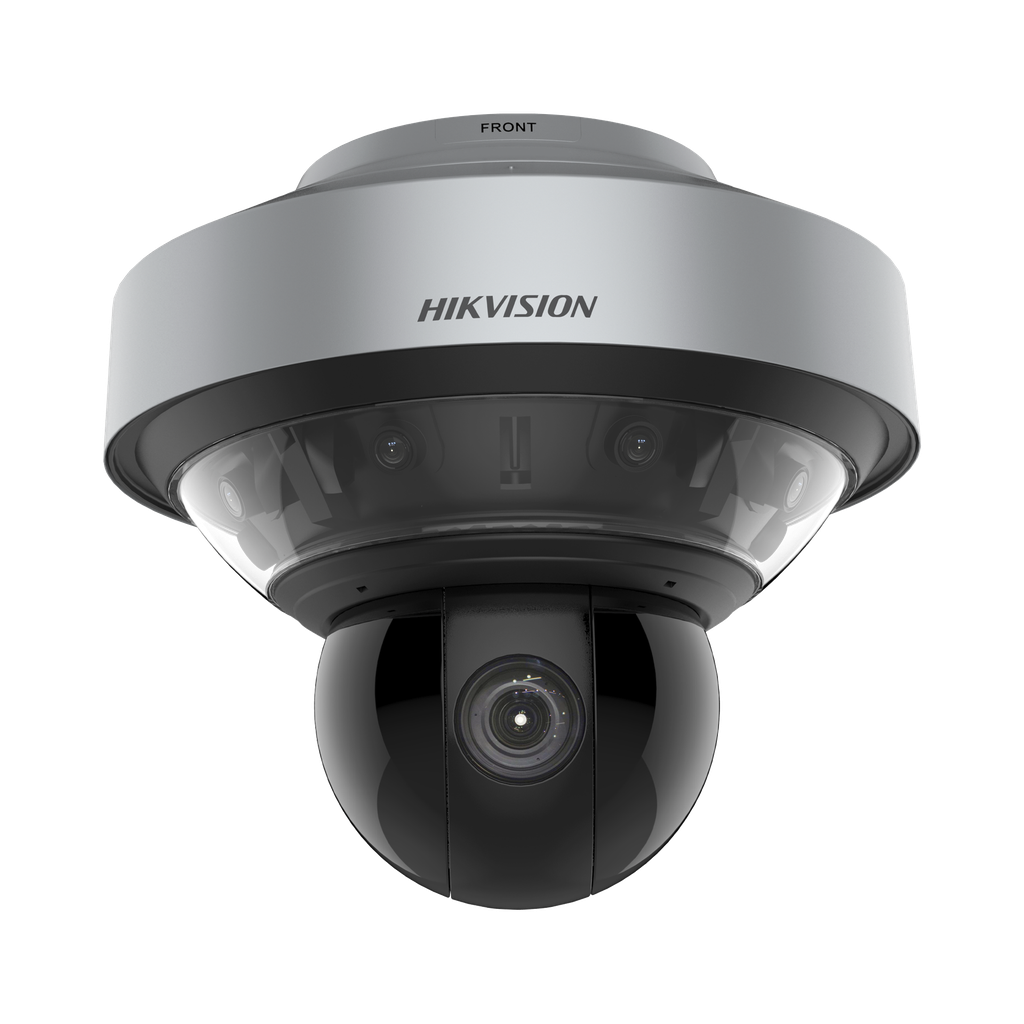 PanoVu Series / 1 PTZ 40X Zoom (4 Megapixel) + 8 Lentes 2.8 mm (360∞ / 32 Megapixel) / Posicionamiento 3D / Autoseguimiento 3.0 / Deep Learning / IP67 / IK10 / WDR 120 dB / Micro SD