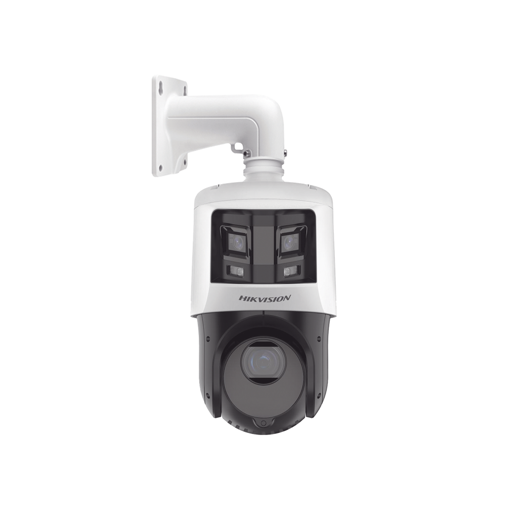 [DS-2SE4C425MWG-E/26(F0)] [TandemVu] PTZ IP 4 Megapixel con Cámara Panoramica 6 Megapixel / 25X Zoom / 100 mts IR / IP66 / WDR / PoE+ / Entrada-Salida de Audio y Alarma / Ultra Baja Iluminación / Micro SD - HIKVISION DS-2SE4C425MWG-E-26(F0)