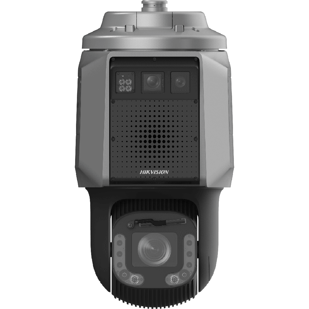 Camara PTZ Radar Triple Camara Integrada + Radar / Deteccion de Intrusion Multidimensional / Rango de Deteccion 200 m / 24.05 GHz a 24.25 GHz / IP67