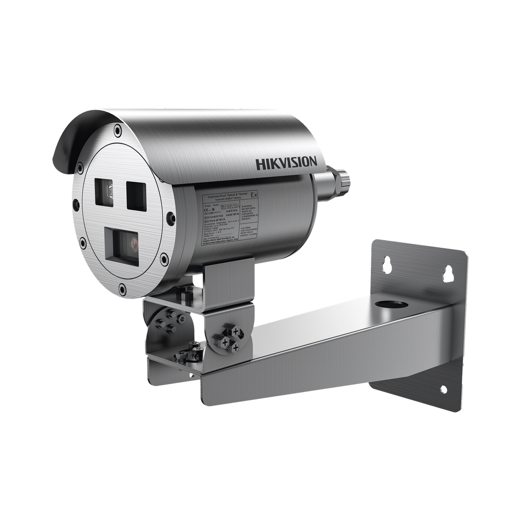 Bala IP Termica Dual / Termico 9.7 mm (384 X 288) + Optico 4 mm (4 MP) / Termometrica / Deteccion de Temperatura / IP68 / 30 mts IR / Antiexplosion / Anticorrosion