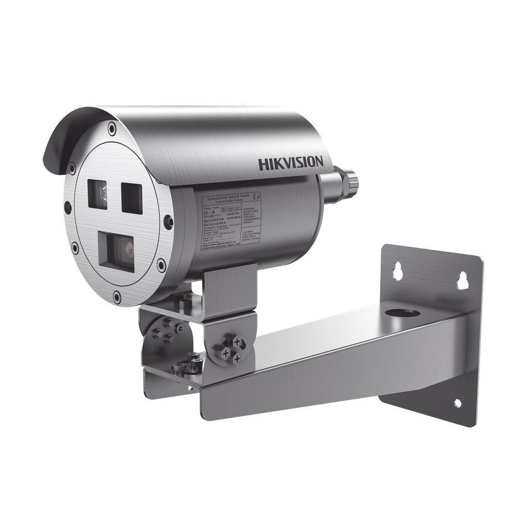 Bala IP Termica Dual / Termico 9.7 mm (384 X 288) + Optico 4 mm (4 MP) / Termometrica / Deteccion de Temperatura / IP68 / 30 mts IR / Antiexplosion / Anticorrosion