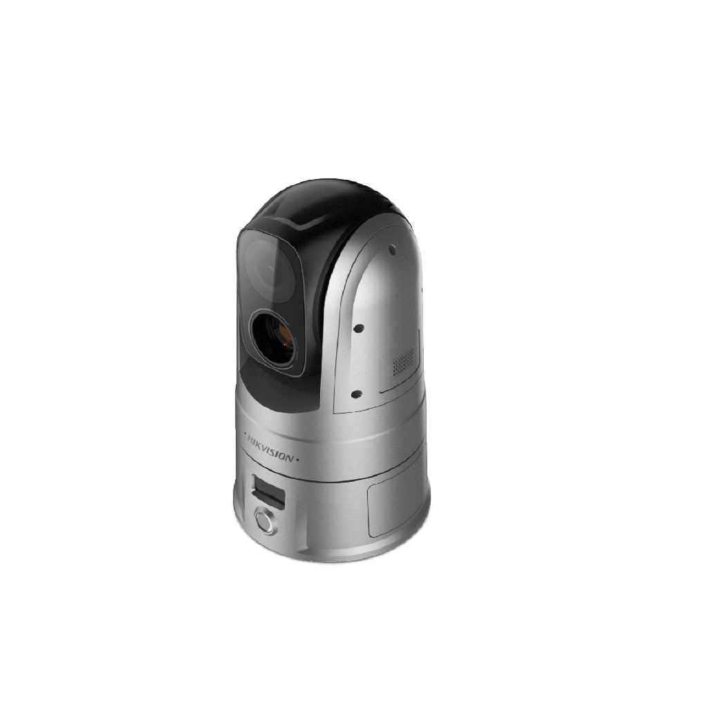 Turret IP Dual / Termica 1.8 mm (160 x 120) / Optico 2 mm (4 Megapixel) / Deteccion de Personas 53 mts / 15 mts IR / Exterior IP67 / PoE / Termometrica / Deteccion de Temperatura / Sirena y Luz / Micro SD 32 GB Incluida