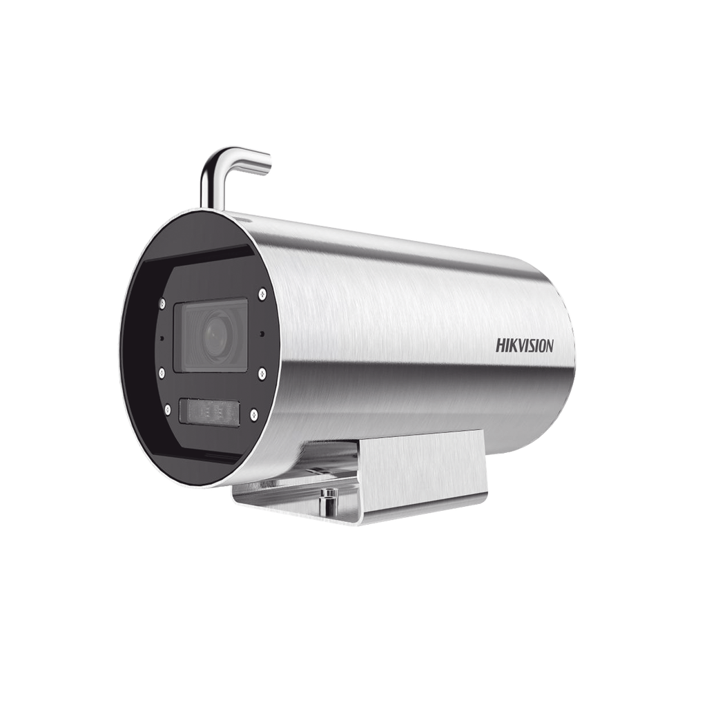 Bala IP 8 Megapixel / Lente Mot. 2.8 a 12 mm / Acero Inoxidable (304) / Altas Temperaturas (250∞C) / Refrigeracion por Agua / IP68 / Dual Light (30 mts IR + 20 mts Luz Blanca) / WDR 120 dB / ONVIF / PoE+ / Alarmas I/O / ACUSENSE