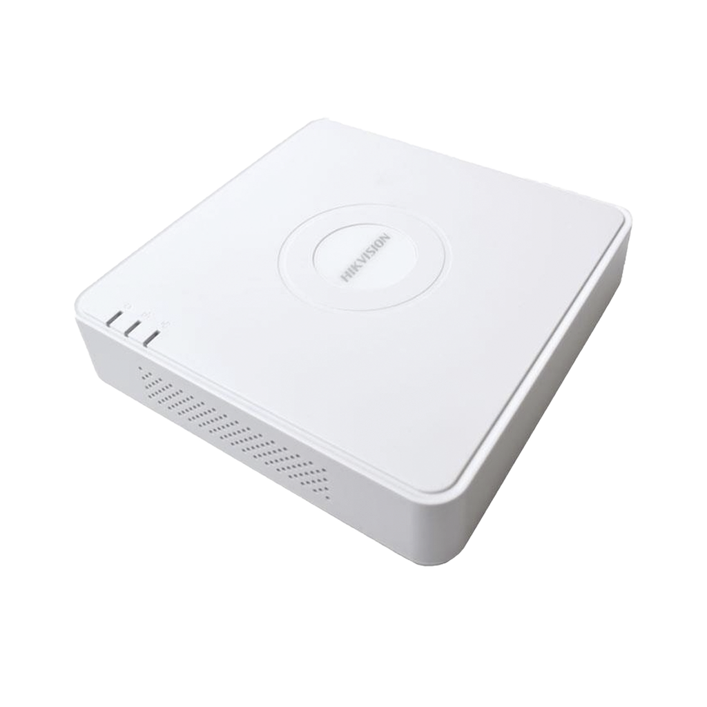 NVR 4 Megapixel (Compatible con Cámaras ACUSENSE) / 4 canales IP / 4 Puertos PoE /1 Bahía de Disco Duro / Salida de Vídeo Full HD - HIKVISION DS-7104NI-Q1-4P(D)