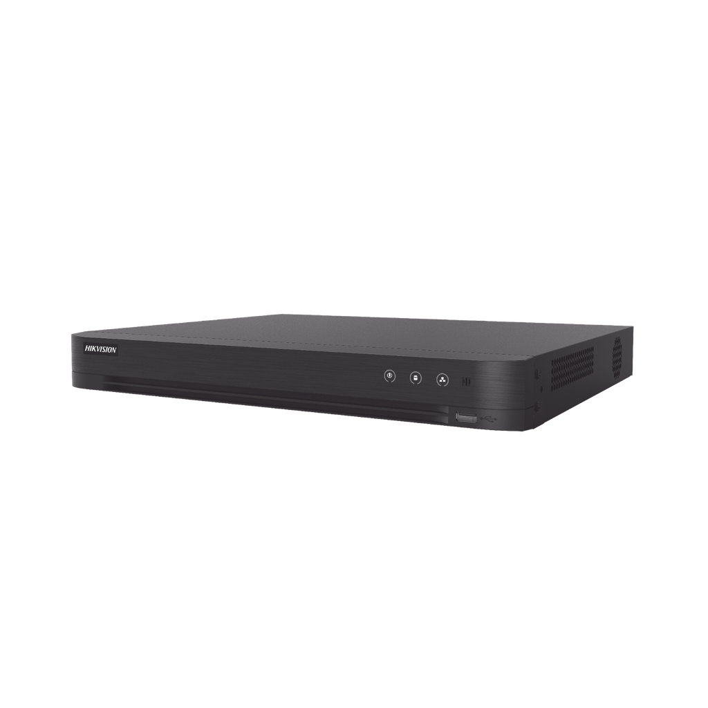 DVR 32 Canales TurboHD + 2 Canales IP / 2 Megapixel (1080p) Lite / Acusense (Evita Falsas Alarmas) / Audio por Coaxitron / H.265+ / Salida de Video en Full HD - HIKVISION DS-7232HGHI-M2