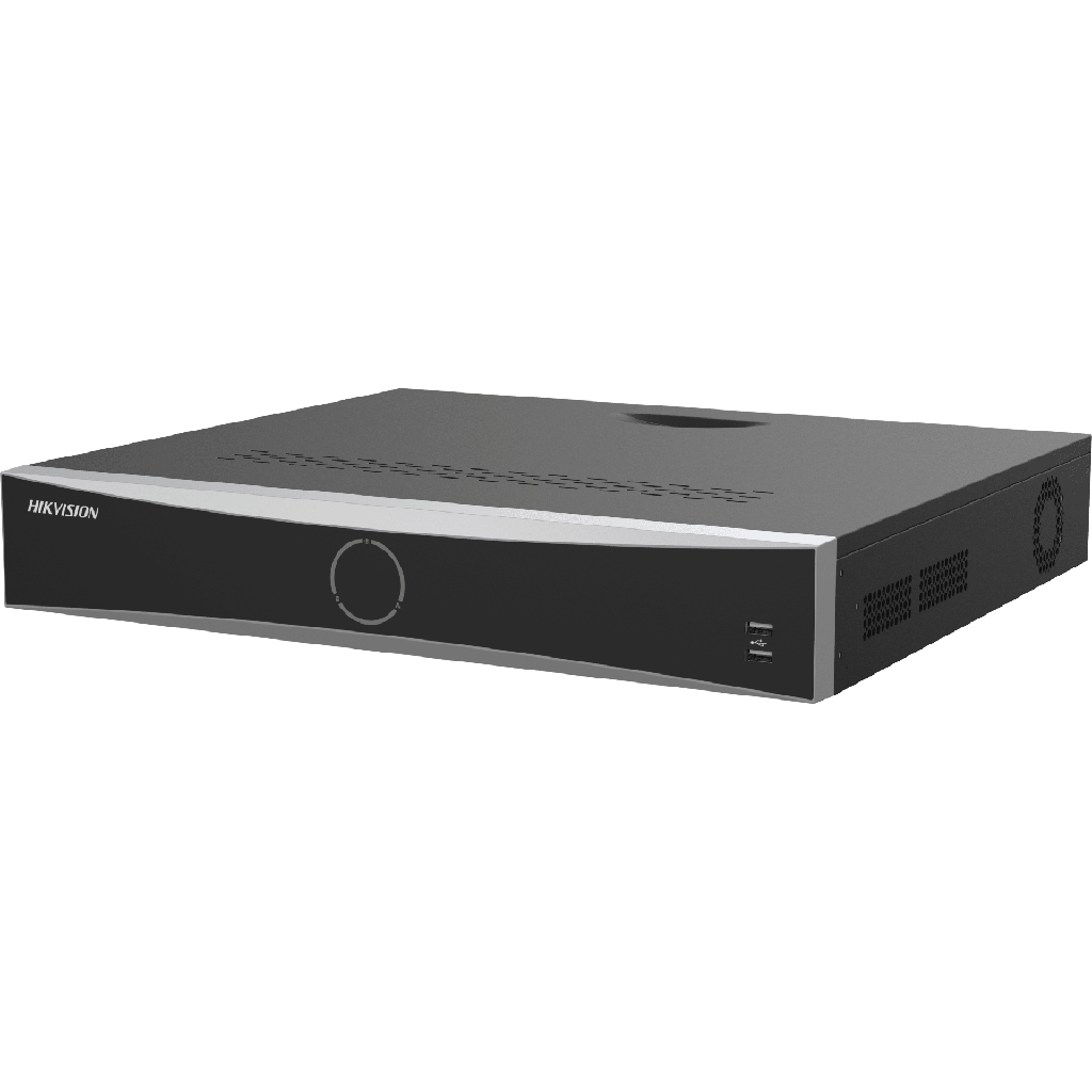 [Acusearch] NVR 12 Megapixel (4K) / 32 canales IP / 16 Puertos PoE+ / Reconocimiento Facial / AcuSense (Evita Falsas Alarmas) / 4 Bahías de Disco Duro / Switch PoE 300 mts / HDMI en 4K / Alarmas I/O - HIKVISION DS-7732NXI-K4-16P(E)