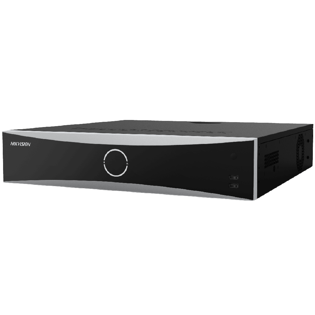 NVR 12 Megapixel (4K) / 32 Canales IP / Reconocimiento Facial / AcuSense / 8 Bahias de Disco Duro /  2 HDMI en 4K / Alarmas I/O