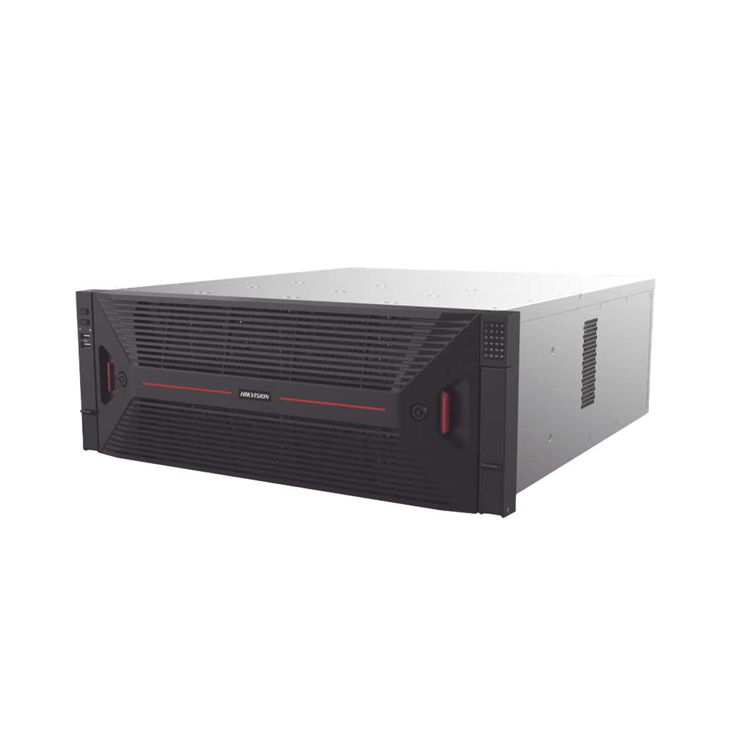 NVR 32 Megapixel (8K) / 128 canales IP / 24 Bahias de Disco Duro / 4 Puertos de Red / Soporta RAID con Hot Swap / Fuente Redundante / NVR de Alto DesempeÒo