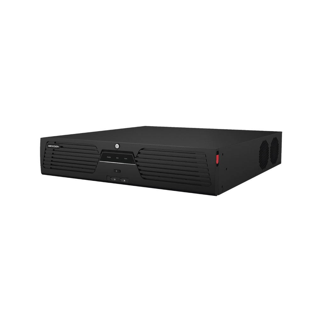 [Doble Poder de Decodificacion] NVR 32 Megapixel (8K) / 32 Canales IP / AcuSense / ANPR / Conteo de Personas / Heat Map / 8 Bahias de Disco Duro / 2 Tarjetas de Red / Soporta RAID con Hot Swap / 2 HDMI en 8K / Soporta POS / Alarmas I/O / ACU
