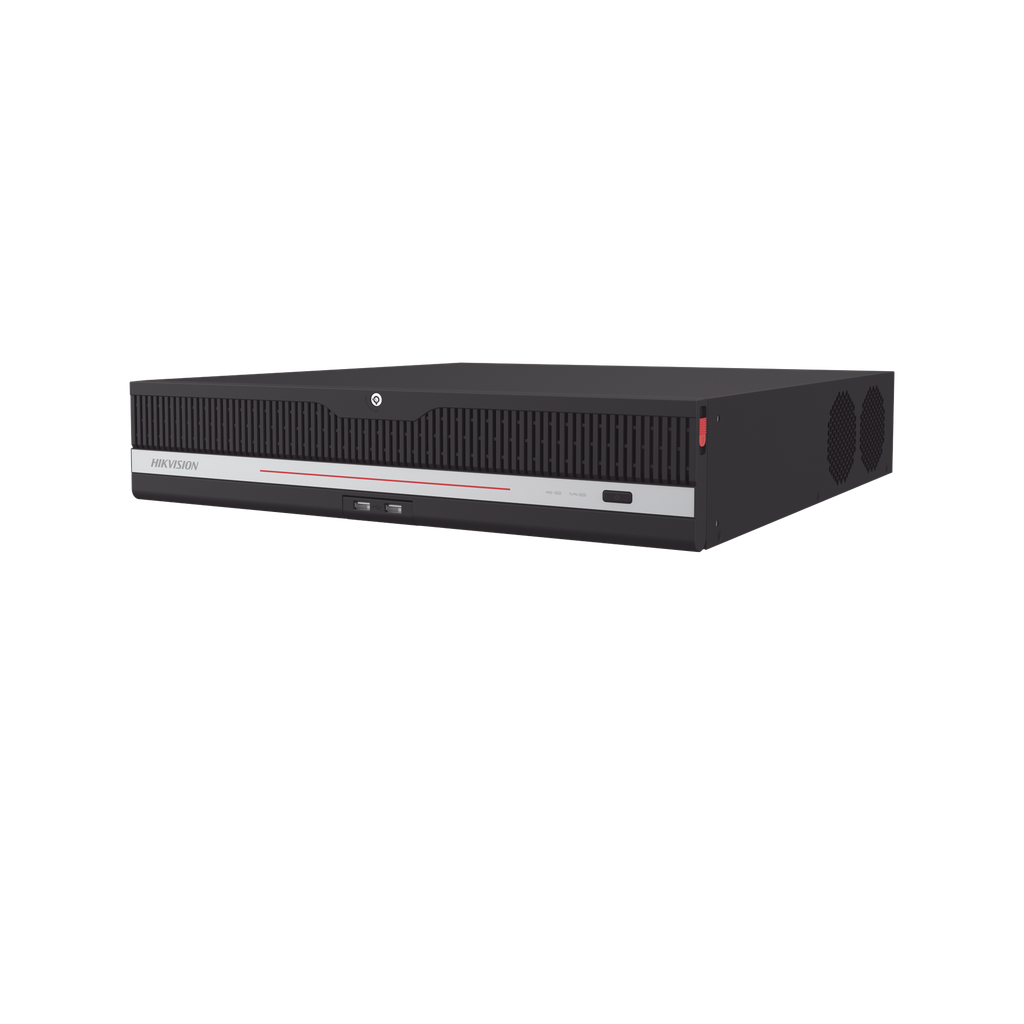 NVR 32 Megapixel (8K) / 32 Canales IP / AcuSense / ANPR / Conteo de Personas / Heat Map / 8 Bahías de Disco Duro / 2 Tarjetas de Red / Soporta RAID con Hot Swap / 2 HDMI en 8K / Soporta POS / Alarmas I/O / ACU - HIKVISION DS-9632NXI-M8R-VPRO