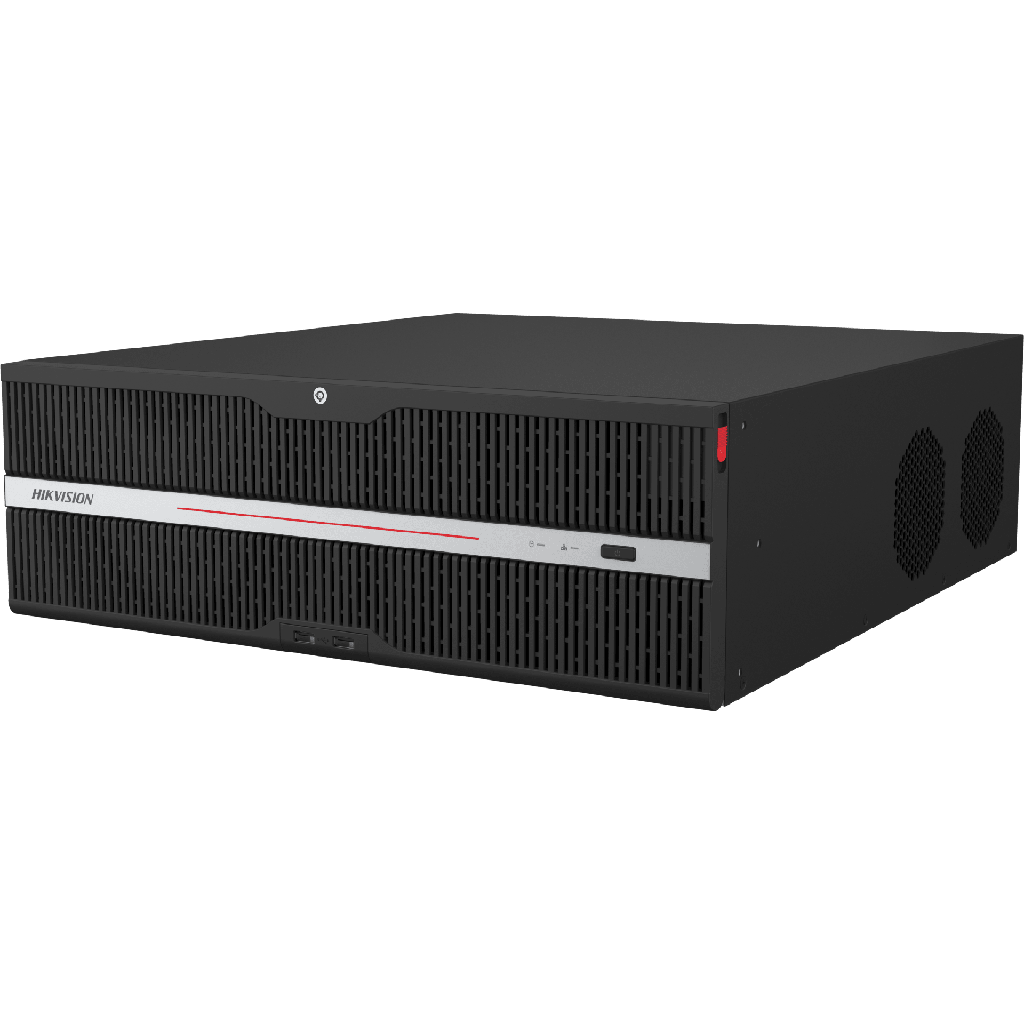 [Doble Poder de Decodificacion] NVR 32 Megapixel (8K) / 64 Canales IP / AcuSense / ANPR / Conteo de Personas / Heat Map / 16 Bahias de Disco Duro /  Soporta RAID con Hot Swap / 2 HDMI en 8K / RAID / Soporta POS / Alarmas I/O  / Smart Search