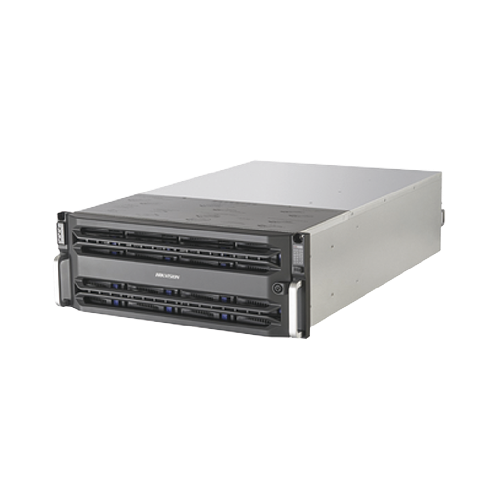 Servidor de Almacenamiento en Red / Soporta 24 Discos Duros (No Incluye Discos) / RAID / iSCSI / Graba 512 canales IP / Doble Controlador