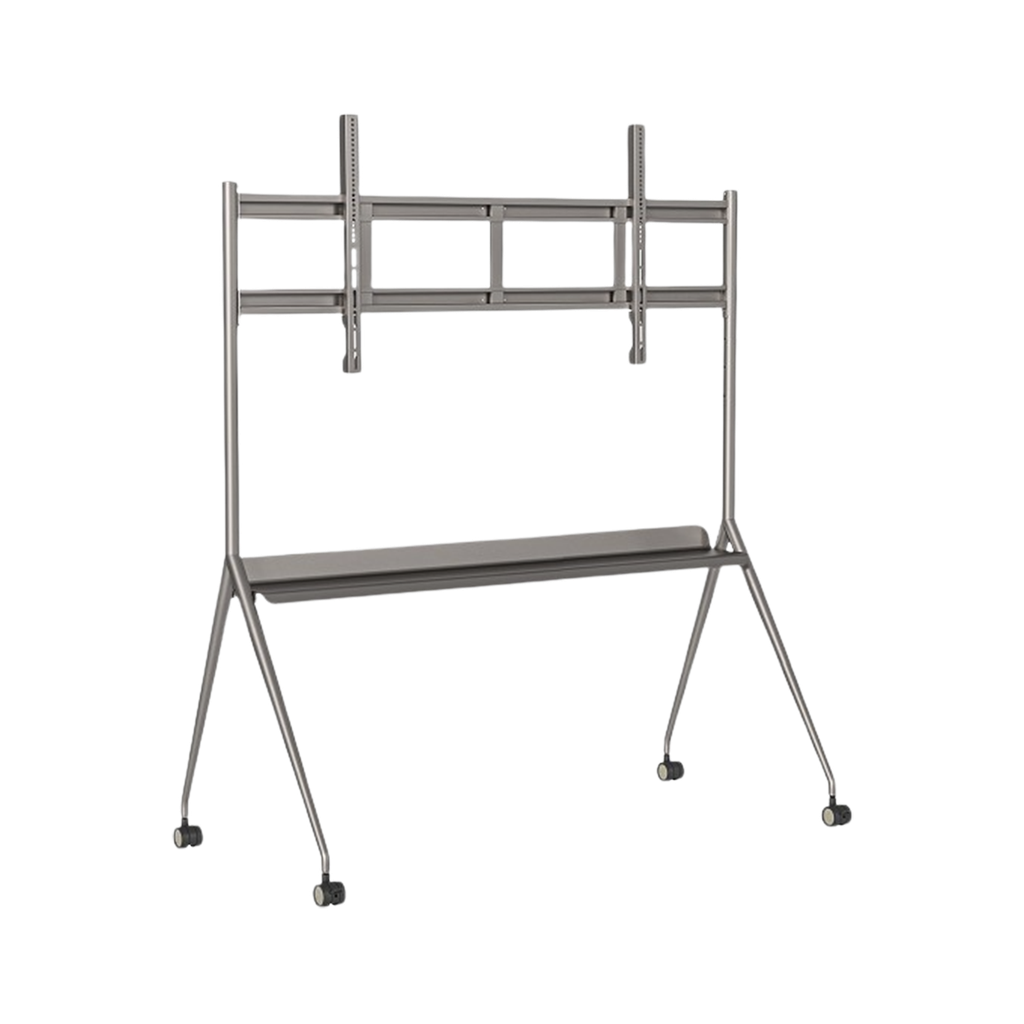 Montaje de Piso Movil para Pantallas de 75 y 86" / Compatible con VESA / Incluye Soporte para Pantalla