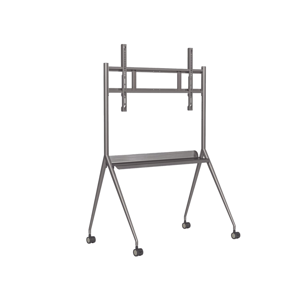 Montaje de Piso Movil para Pantallas de 55"  hasta 75" / Compatible con VESA / Incluye Soporte para la Pantalla